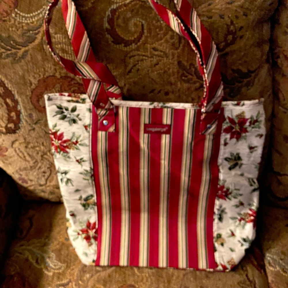 Longaberger Large Christmas Tote